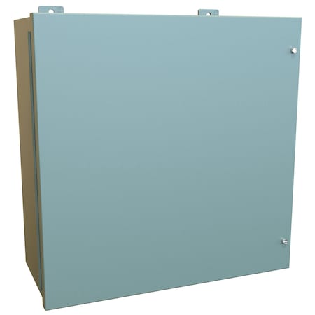 N12 Lg JIC Enclosure With Panel, 20 X 20 X 9, Steel/Gray